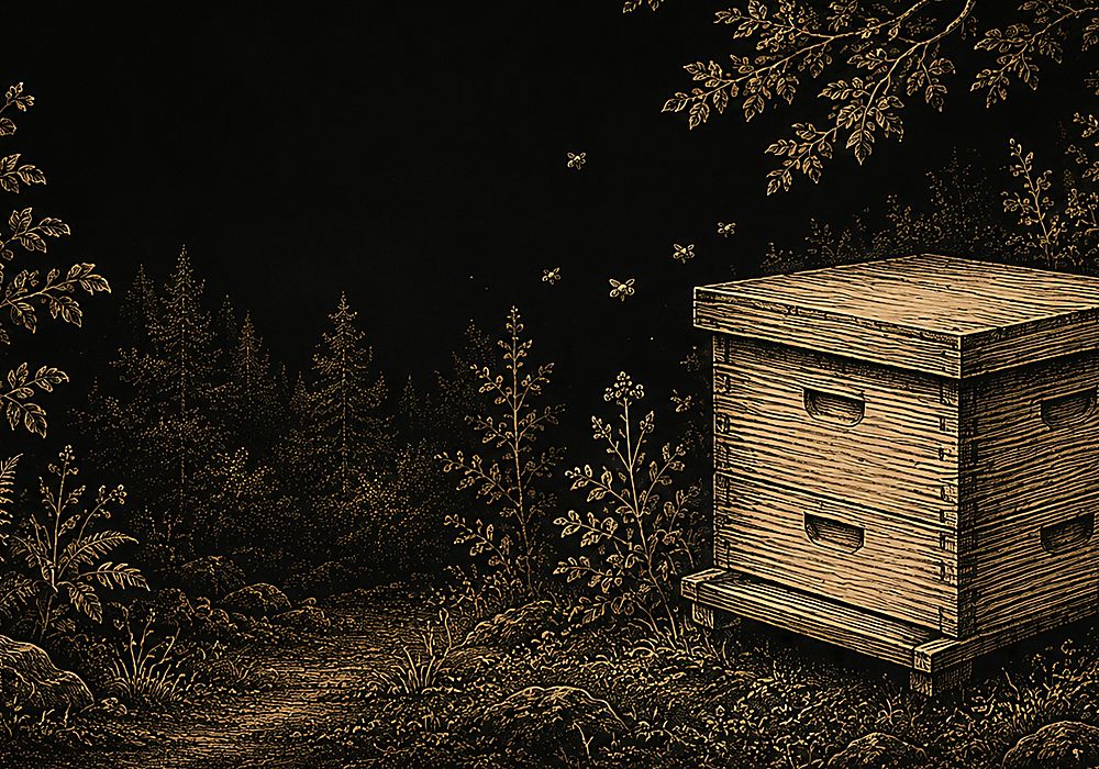 Illustrated beehive representing the Sea Grape colony
